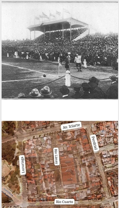 Zona del barrio donde estaba la cancha, escenario del Gol Olímpico de 1924