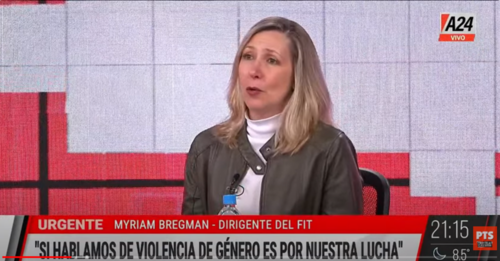 Myriam Bregman: "Si hoy hablamos de violencia de género es por nuestra lucha"