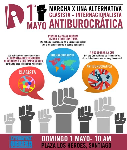 Este 1 mayo: Marcha por una alternativa clasista, internacionalista y antiburocrática