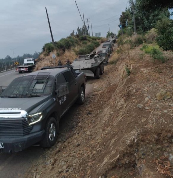 [URGENTE] Fuerte contingente policial en allanamiento en lof rofwe, sector metrenco