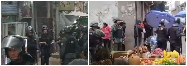 Balas de goma y gases de Gendarmería y Policía de la Ciudad en plena feria de Bajo Flores