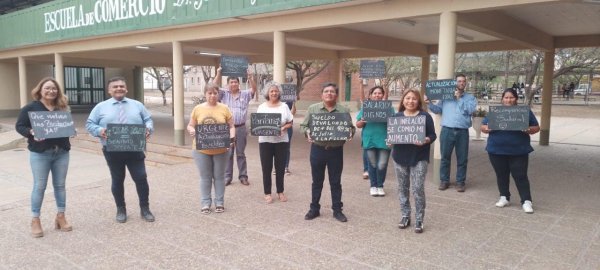 Las escuelas de Jujuy andan diciendo: no al congelamiento salarial, paritarias ya