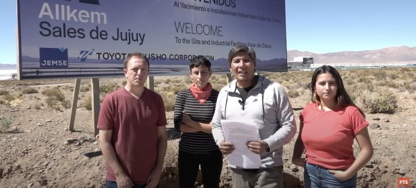 El Frente de Izquierda por la estatización del litio y la defensa del agua