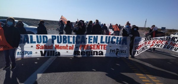 Se profundiza la pelea salarial de salud con cortes en las rutas de Río Negro 