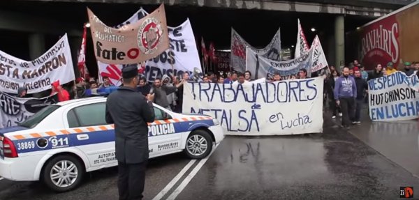 [VIDEO] Jornada de lucha con cortes contra despidos y suspensiones