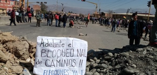 Con casi 80 puntos de bloqueo, en aumento, TSE convoca a diálogo