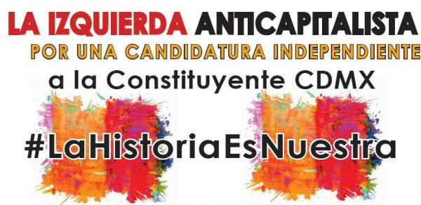 ¡Gran acto de la Plataforma Anticapitalista! ¡Maestros a la Constituyente de la CDMX! 