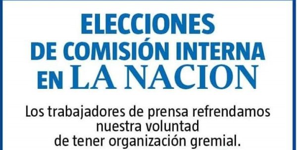 Masiva elección de delegados en el diario La Nación