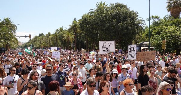 Más de 30.000 personas se movilizaron en Málaga por la crisis de la vivienda y el modelo de turistificación