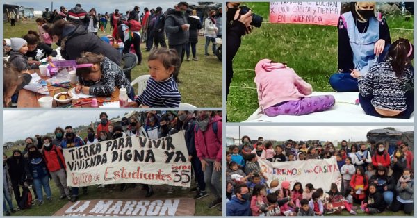 Estudiantes de zona sur en solidaridad con las familias y niños de Guernica. 