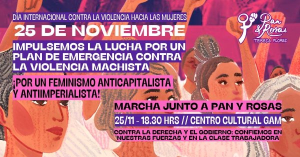 ¡Marchamos este 25 de noviembre contra la violencia machista!