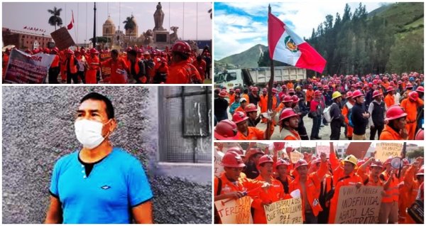 “Empresas mineras a nivel nacional buscan criminalizar la huelga, perseguir y despedir a los dirigentes sindicales combativos”