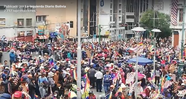 [Video] Continúan las movilizaciones en La Paz contra el golpe de Estado 