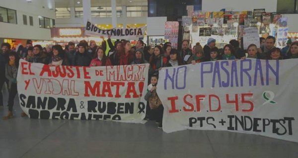 Haedo: gran elección de No Pasarán en el ISFD N°45 