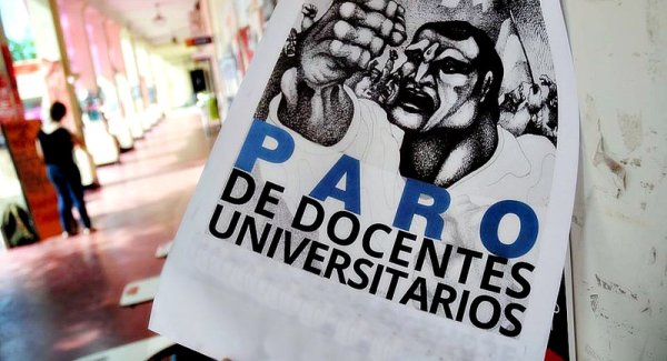 Semana de paro nacional de docentes universitarios en todo el país