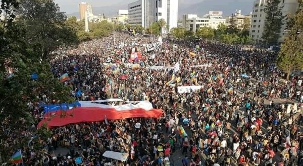 [Vivo] Chile: masiva movilización en Plaza de la Dignidad