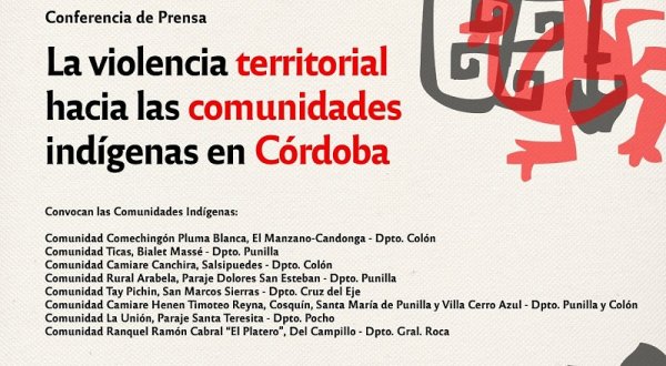 Conferencia sobre la problemática territorial de las comunidades indígenas de Córdoba