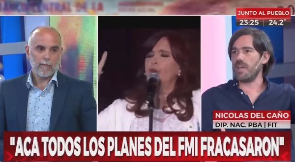 Nicolás del Caño: “El FMI ayudó a la fuga de capitales, ¿por qué ayudaría a traerlos?”