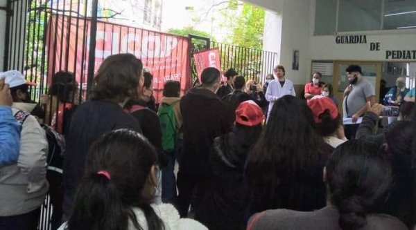 Quilmes: autoconvocados y la CICOP realizaron acto denunciando las condiciones del Hospital Iriarte