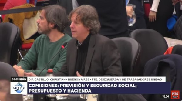 Castillo: "Muchos levantan manos y pies para votar en contra de recomponer los ingresos de los jubilados"