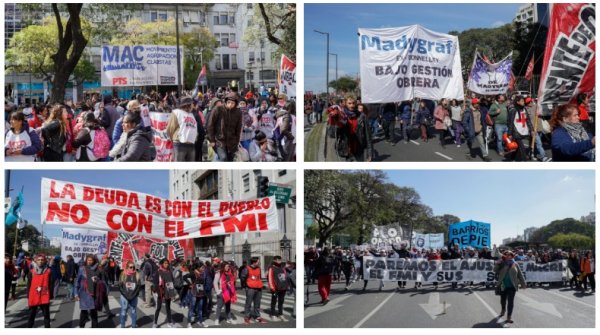 [Video] Movilización de organizaciones sociales y de desocupados 