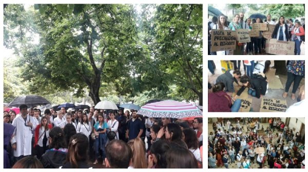 Paro de residentes bonaerenses contra nuevo reglamento laboral