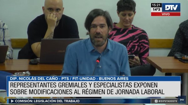 Del Caño por la reducción de la jornada laboral: “Para repartir las horas con trabajadores informales y beneficiar a los jóvenes”