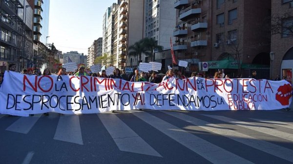 El sindicato de docentes universitarios de Córdoba repudió el juicio contra estudiantes