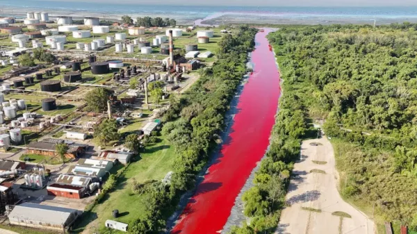 El arroyo Sarandí se tiñó de rojo: una alerta sobre la crisis ambiental en Avellaneda