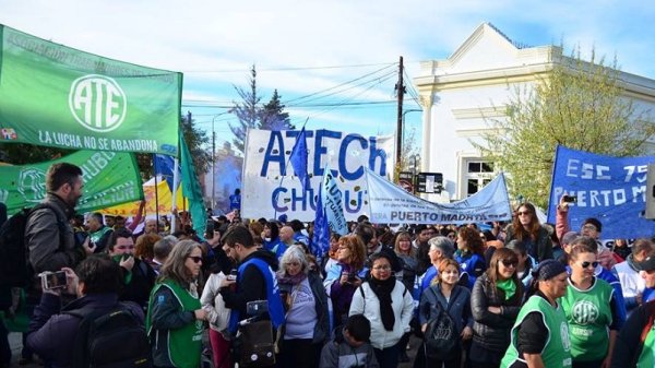 Chubut: paro y movilización en un nueva jornada de lucha contra el ajuste