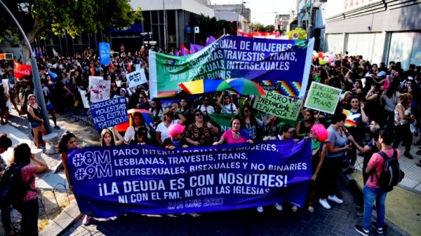 9M: en San Luis, cientos de mujeres coparon las calles