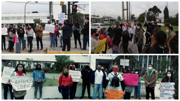 Movilización de estudiantes de la UNAJ: “Queremos nuestro título para trabajar en los hospitales y aportar en la pandemia”