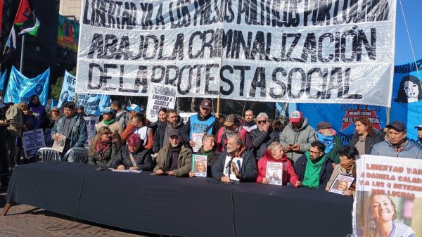 Conferencia de prensa de organizaciones sociales: abajo la criminalización de la protesta