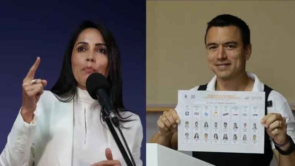 Ecuador: la correísta Luisa González y el empresario Daniel Novoa van a segunda vuelta