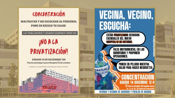 Hospital 12 de octubre de Madrid: trabajadoras y vecinas se rebelan contra la privatización