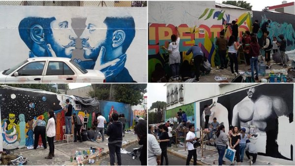 Libertad y diversidad sexual, temas de nuevos murales en la FES Acatlán 