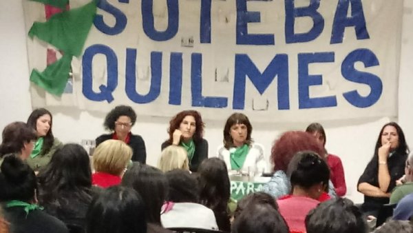 Suteba Quilmes: debate por el derecho al aborto legal, seguro y gratuito