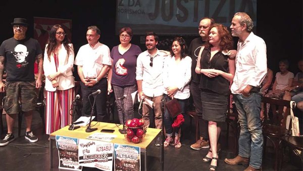 Una manifestación en Madrid por la libertad de los jóvenes de Alsasua