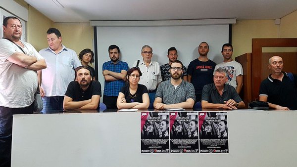 Zaragoza: sindicatos y organizaciones sociales muestran su solidaridad con Verónica Landa