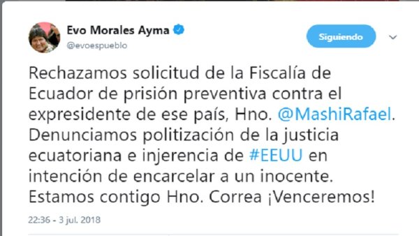 Caso Rafael Correa: crisis diplomática en el ALBA