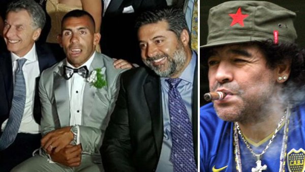 Maradona dijo que Tevez "está muy macrista" y se armó la polémica en Boca