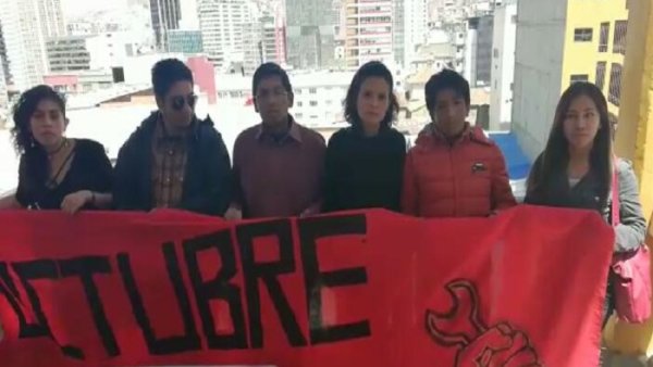 Desde Bolivia estudiantes de OCTUBRE se solidarizan con la lucha del movimiento estudiantil en México