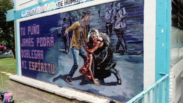 “Tu puño jamás podrá doblegar mi espíritu”: el mural de CCH Vallejo