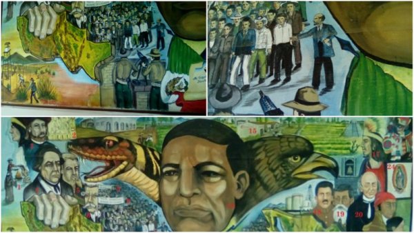 Un mural de la Universidad Autónoma de Ciudad Juárez que no regresó