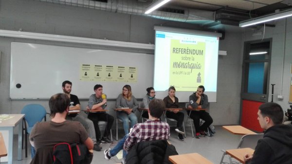 Referendos en universidades de Cataluña: “No queremos a la monarquía, como se demostró el 1-O”