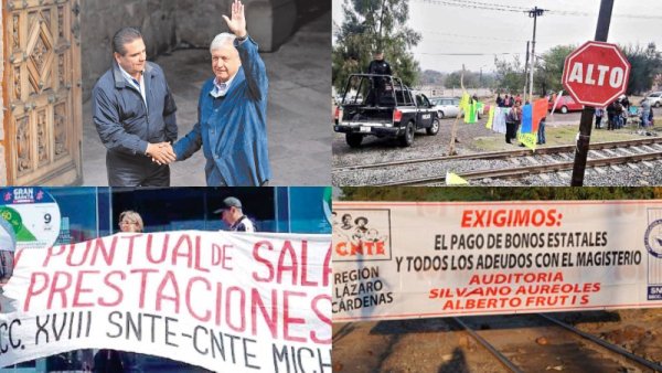 Rechaza CNTE "adelanto" de AMLO: continuarán bloqueos hasta garantizar pagos