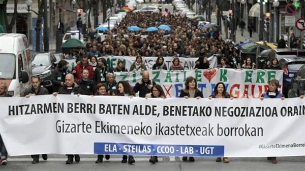 Mujeres trabajadoras encabezan huelgas y conflictos en Euskadi 