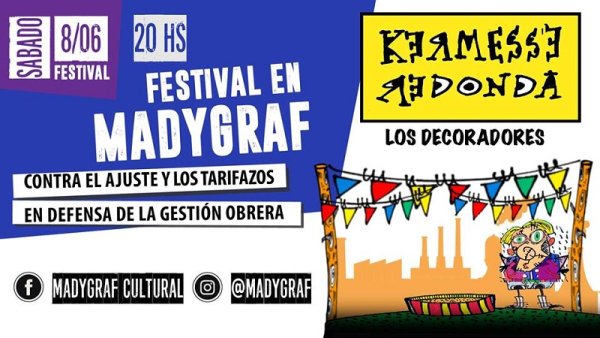 La Kermesse Redonda toca en Madygraf: "Maldición va a ser un día hermoso"