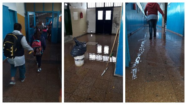 Escuelas y hospitales de San Fernando bajo el agua