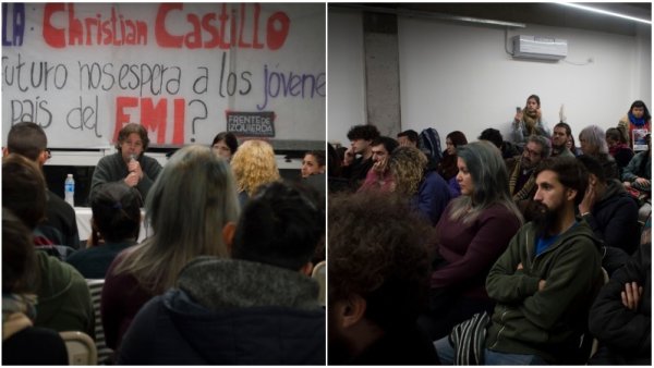 Christian Castillo en Vicente López: "El acuerdo con el FMI implica una degradación permanente de la educación pública"